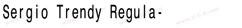 Sergio Trendy Regula字体转换